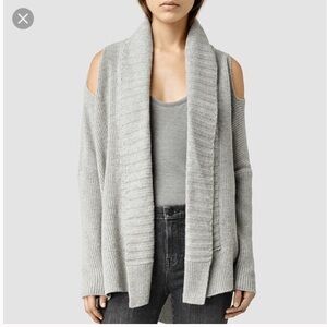 ALL SAINTS Able open shoulder cardigan